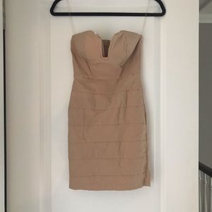 Nude Mini Dress